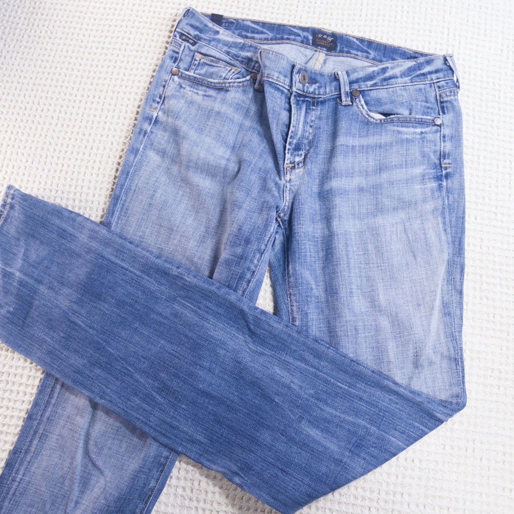 Citizens of Humanity Jerome Dahan Blue Straight Leg Jeans 1279-145 Size 29